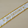 party sash, embroidery pattern, ribbon ,embroidery design, Beauty pageant Sash,  embroidery sash, graduation sash.