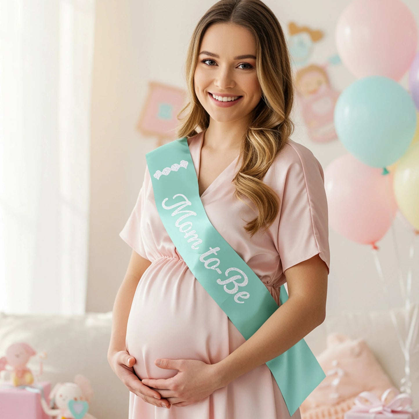 shower sash, mother to be sash, pregnancy sash, baby shower gift, girl baby shower.