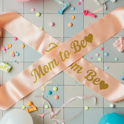 pregnancy party sash, mommy to be sash, baby shower sash, mother to be sash.