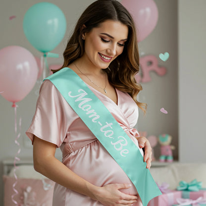 baby shower decor, mommy to be gift, baby mama sash, expecting mom sash, pregnant mom sash.