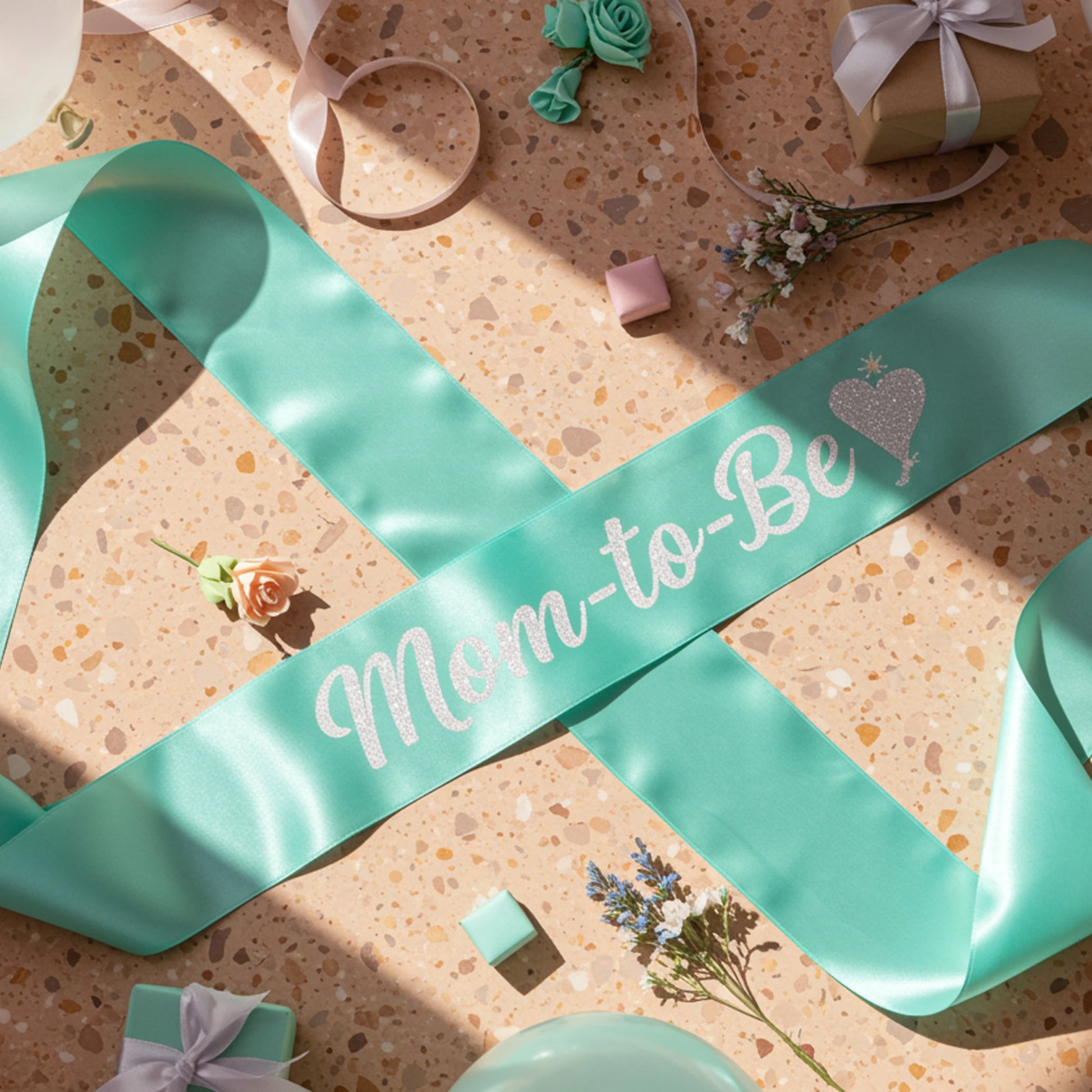 gender reveal decor, party accessories, gender reveal party, mum to be sash, baby shower sash, satin sash