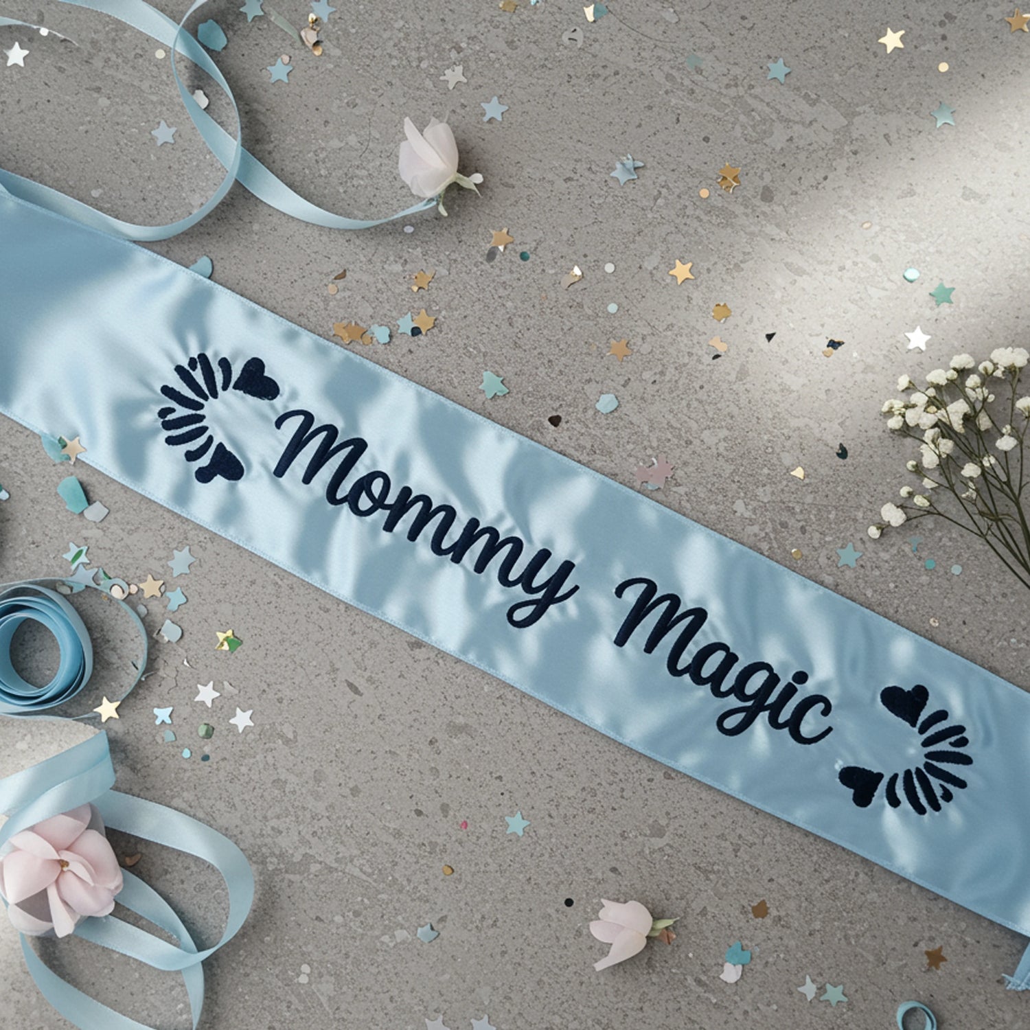 baby shower decor, mommy to be gift, baby mama sash, expecting mom sash, pregnant mom sash.