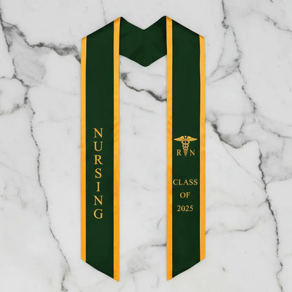 college custom sash, custom grad stoles, stole graduation, school logo stole, college stoles, embroidery stole, personalized stoles.

