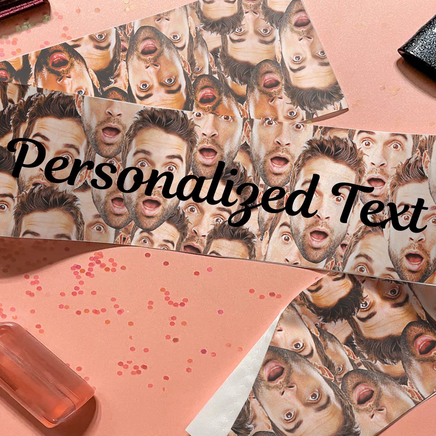 Bridesmaid Sash, Bachelorette Sash, Personalized Sash, Custom Sash, Face Print Funny Sash .