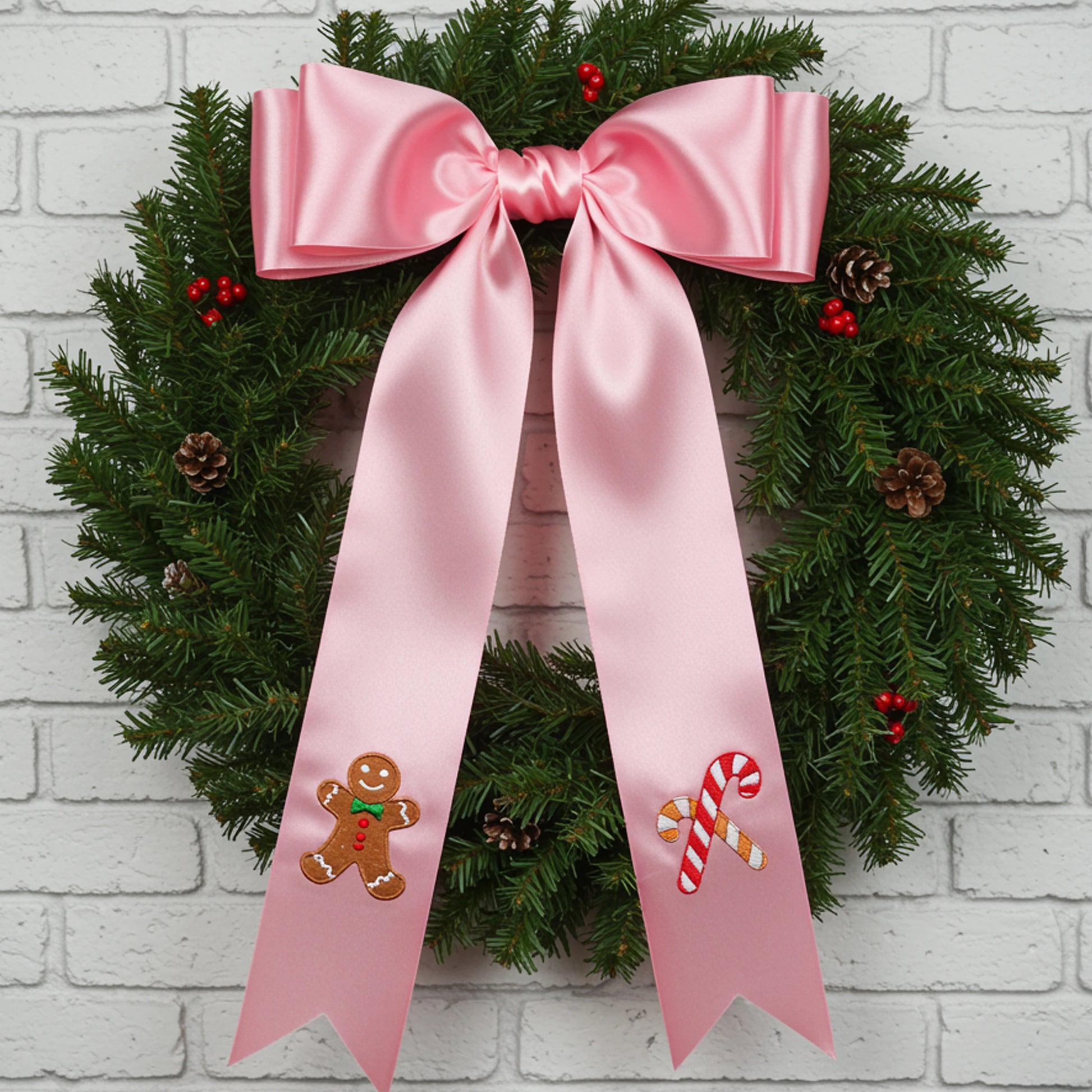Christmas decor, outdoor decor, holiday decor, cottagecore decor, front door wreath.