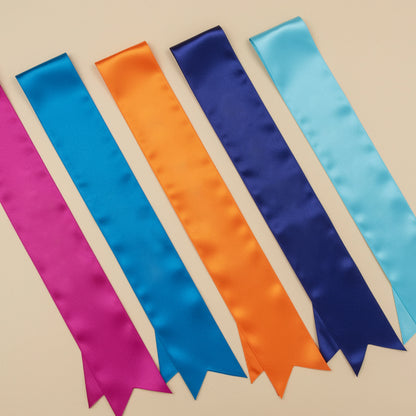 Colorful Sash, Plain Sashes, Corporate Sashes, Blue Sashes, Hot Pink Sashes.