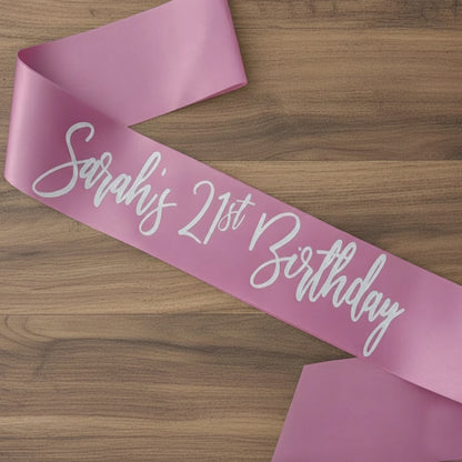 Baby Shower Sash, Personalized Sash, Custom Sash, Birthday Sash, Customized Sash, Prom Sash