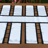 border sash, Black Border Sash, White Sash bridal lace sash, plain border sash.