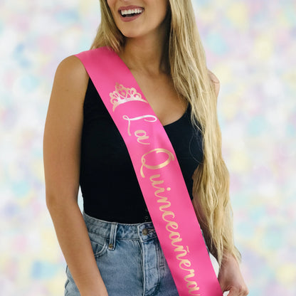 birthday party sash, birthday girl sash, birthday sash, personalized 21 sash, pink satin birthday, milestone party sash, satin birthday sash.

