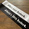 bridesmaid gifts, your text sash, hen party sash, bridal sash, wedding sash, party sash, bridesmaid sash.