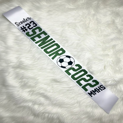 glittery sash, photo prop, graduation sash, baby shower sash