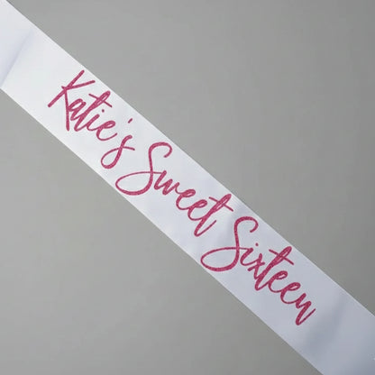 Custom, Bride to Be, 21st Birthday, Party Supplies, Sash, Bridal Sash, Pageant, Bachelorette Sash,