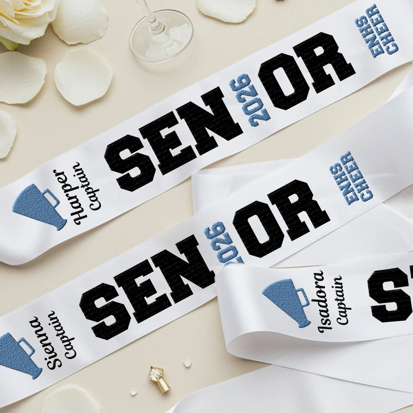 Graduate Sash, Pageant Sash, Customized Sash, Senior Sashes, Queen Sash.
