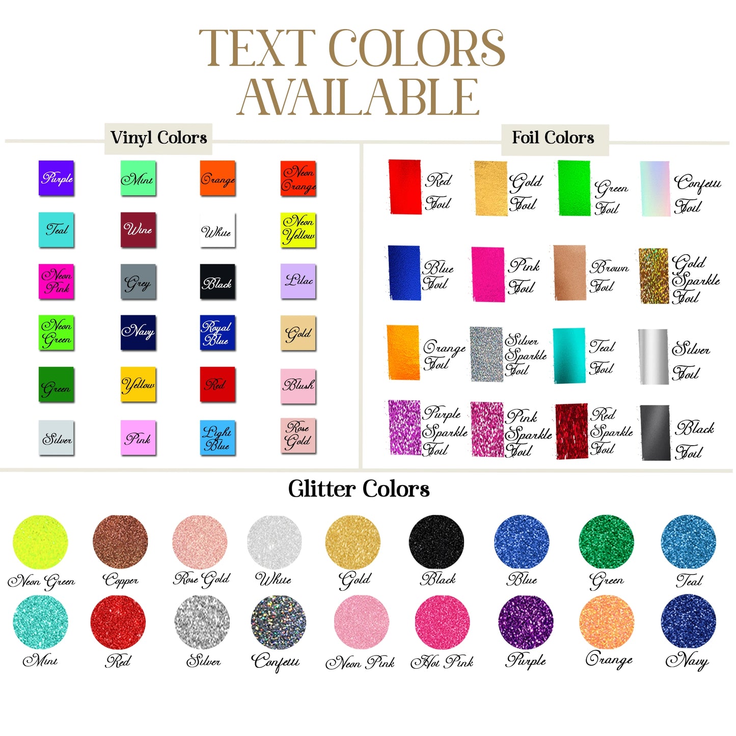 Text color, colors text , text, Print, Shine text, Gold text, Blue Text