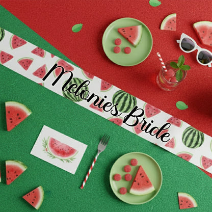 bachelorette party, Watermelon  Print Sash, bridal sash, wedding sash, bride to be sash, bridesmaid sash, bachelorette sash