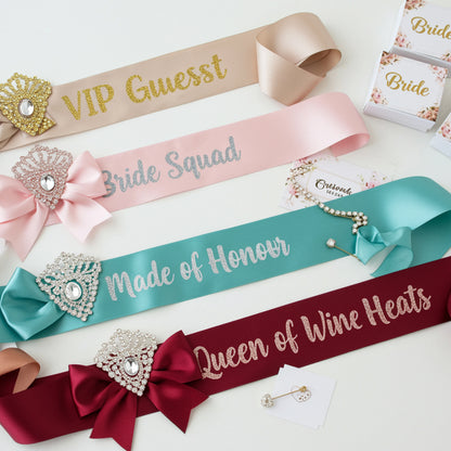 The Bride, Future Mrs, hen party sash, future mrs sash, Bridal Party Sash.