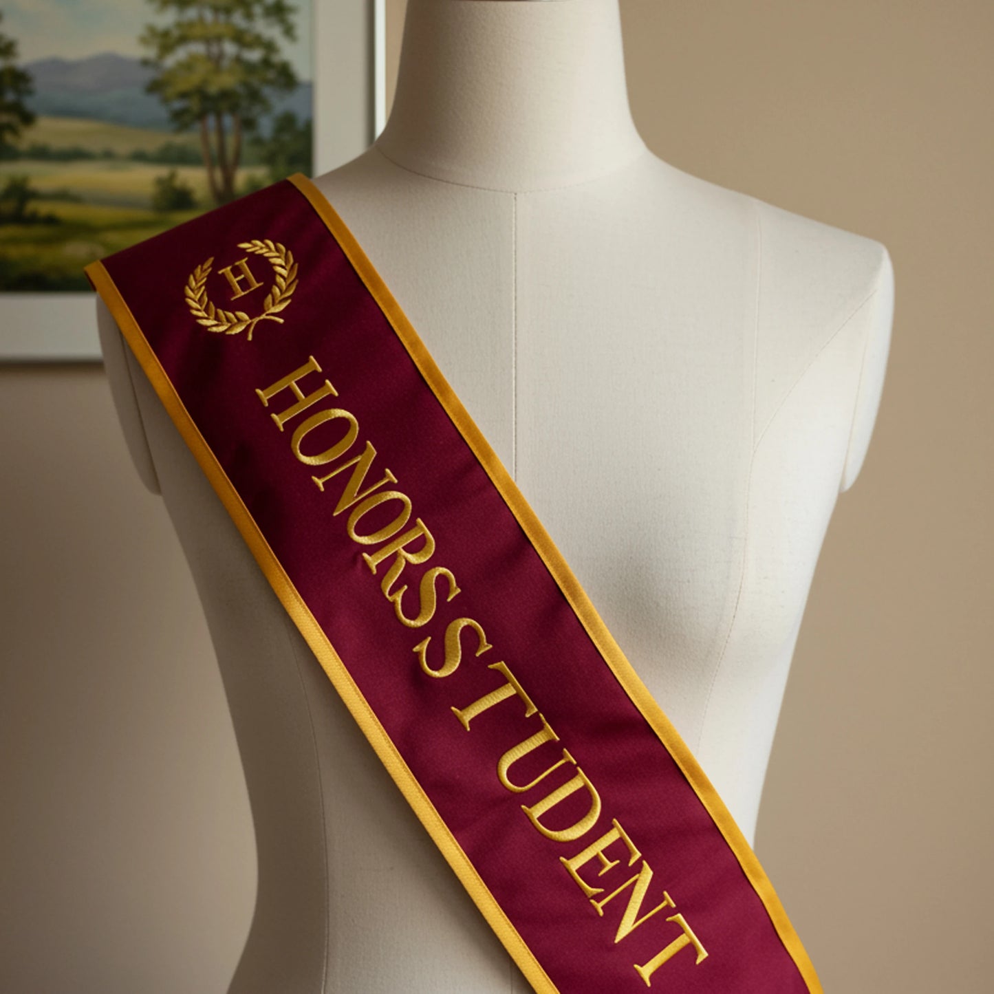 Honors Sash , Student Sash, Birthday sash, bridal sash, custom sash, customize sash, embroidery sash.