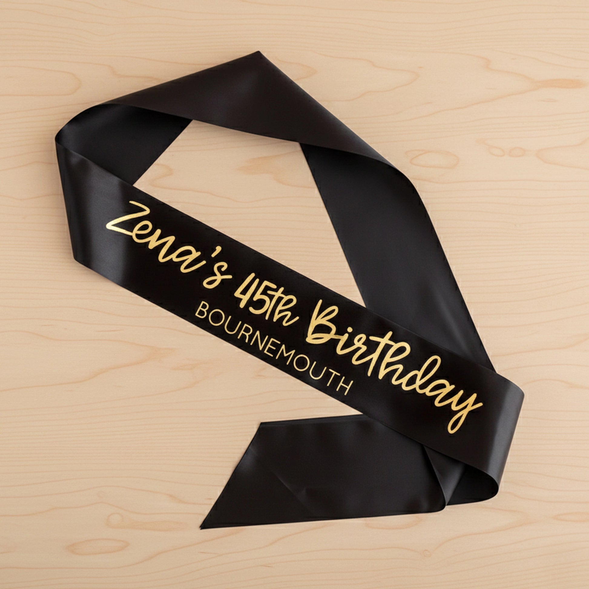 Sweet 45 Party, gradation sash, Sweet 45 Sash, birthday party sash, Sweet Sixteen Gift, Bachelorette Sash.