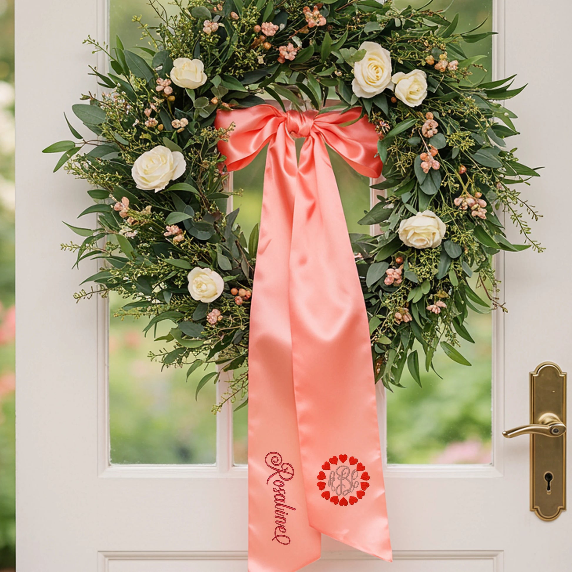 Christmas decor, outdoor decor, holiday decor, cottagecore decor, front door wreath.