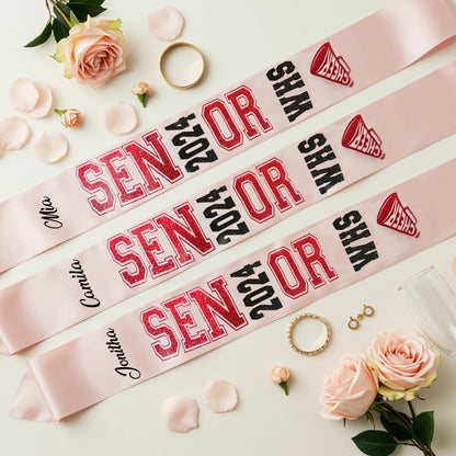 Senior Stoll, Custom Sash, Graduate Sash, Pageant Sash, Customized Sash, Senior Sashes.
