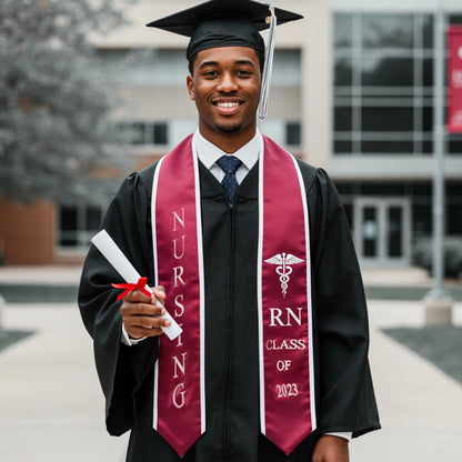 college graduation, personalized sash, custom stole, college stole, university stole
