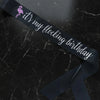 glittery sash,photo prop,40th birthday sash,30th birthday sash,graduation sash,baby shower sash,