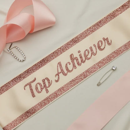 Personalized Top Achiever Sash – Elegant Recognition Ribbon