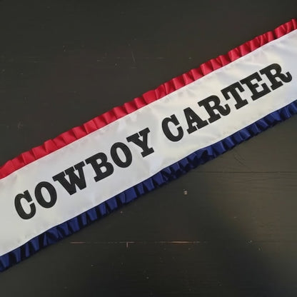 Personalized Western Cowboy Carter Ribbon