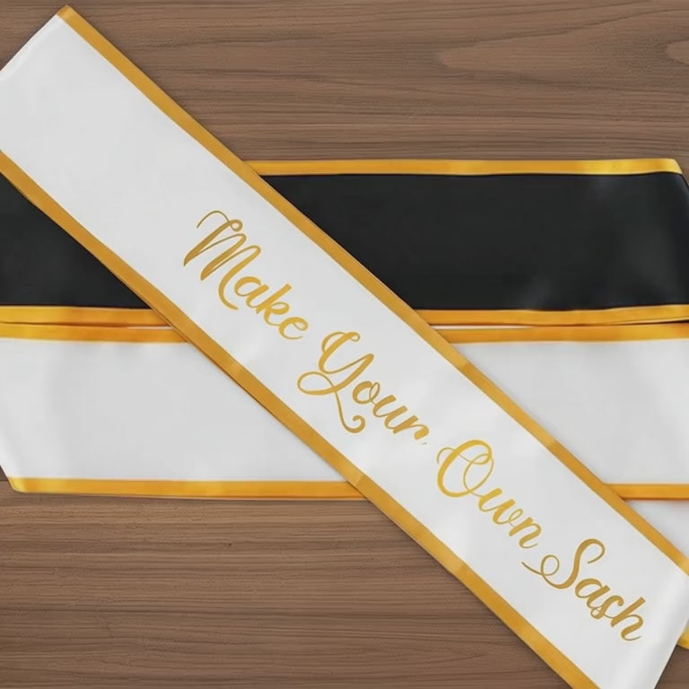 Make your own sash 
