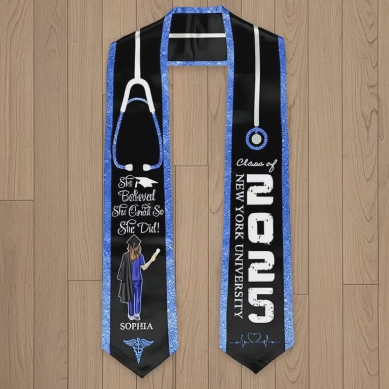 doctor sash graduation 